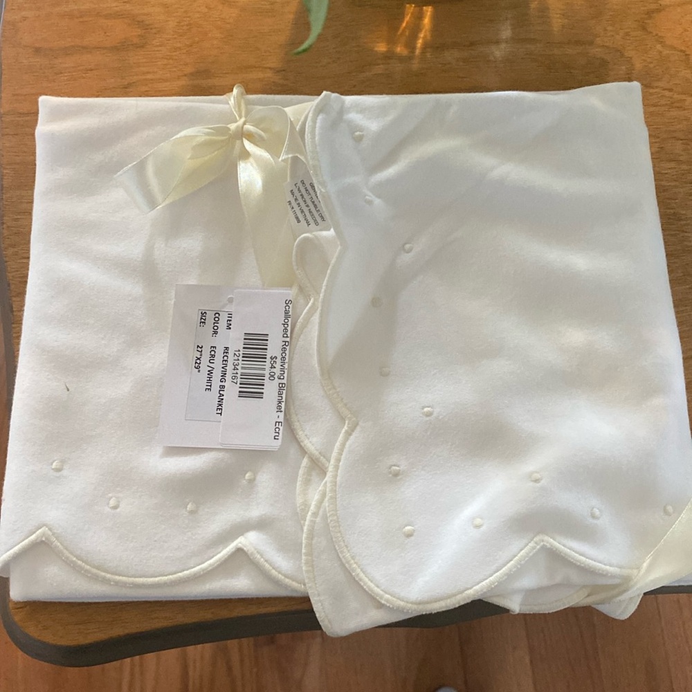 Proper peony receiving blanket